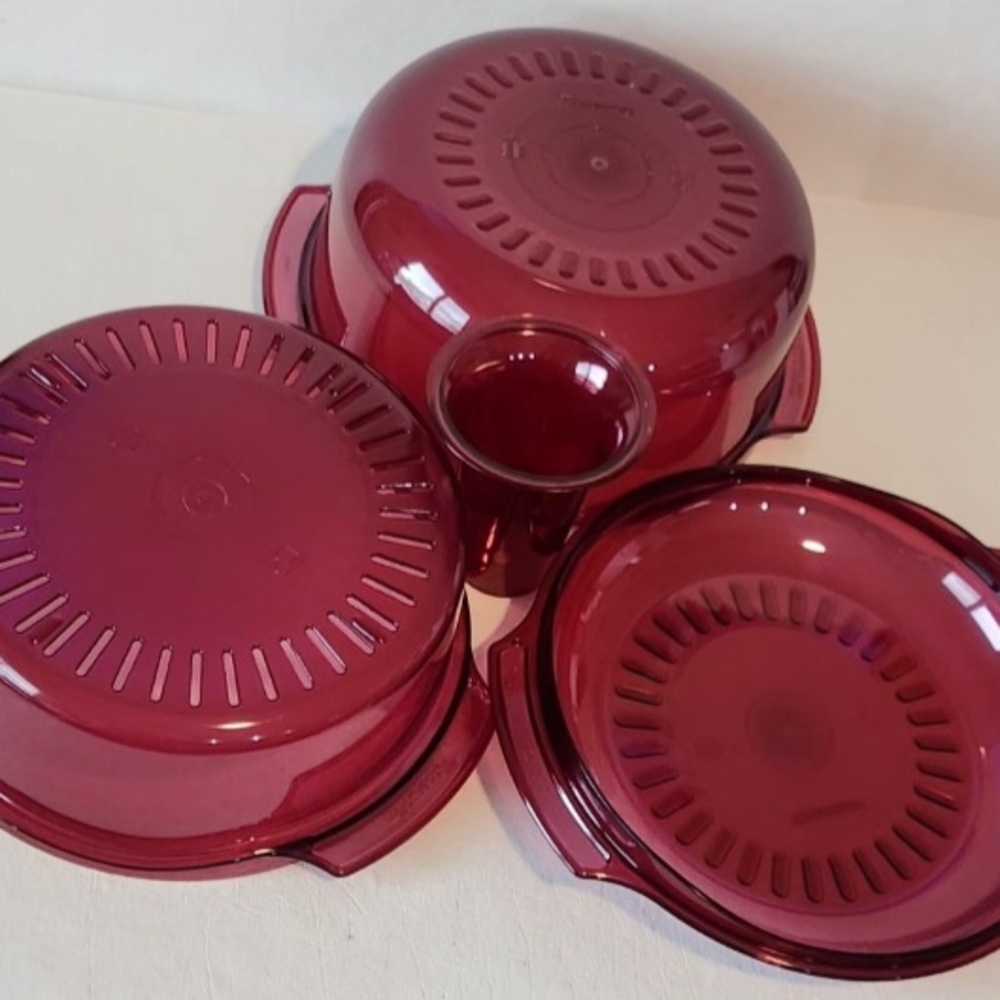 Tupperware Burgundy Cookware Set - Picture 2 of 3